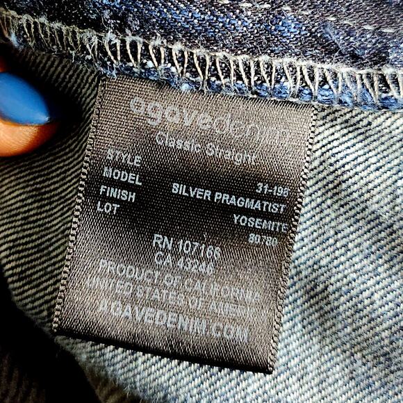 Agave Sz32 Pramatist Jeans Denim Pants. Quiet Luxury. USA Made. Cotton. Classic - Picture 13 of 15